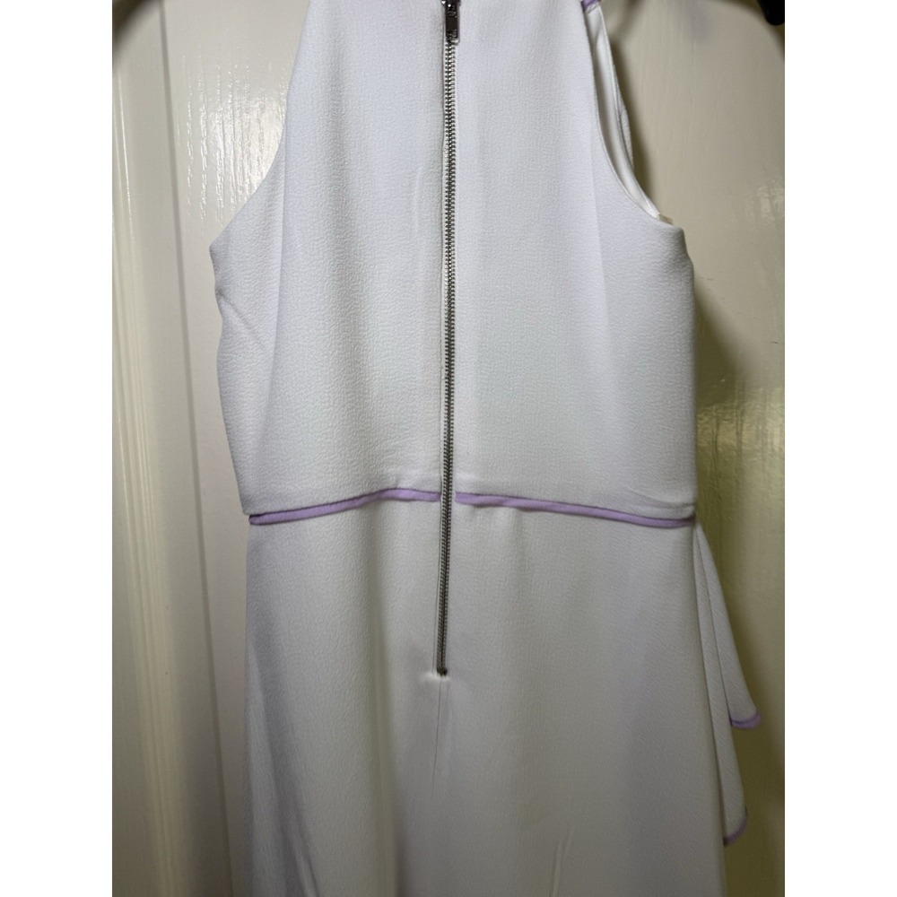 GB Girls Size 8 White Handkerchief Hem Dress Embellished Sleeveless Party Summer - Picture 10 of 10